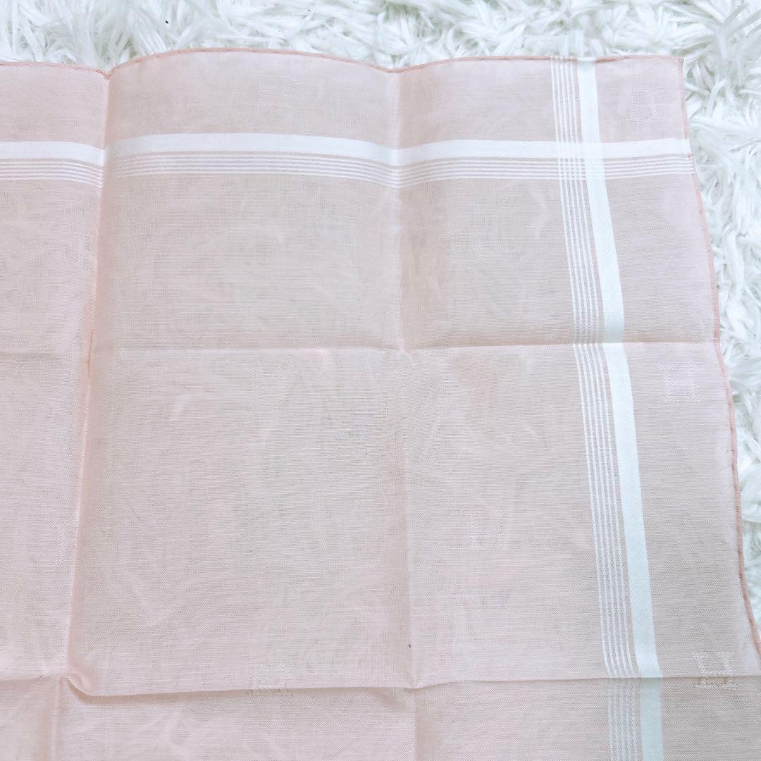 HERMES エルメス　ハンカチ　ピンク ストライプ　新品　未使用