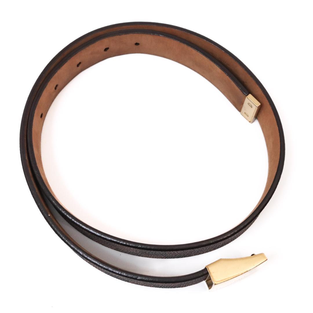 ルイヴィトン ダミエ ベルト 80cm±5 幅3cm 剥離あり 1050