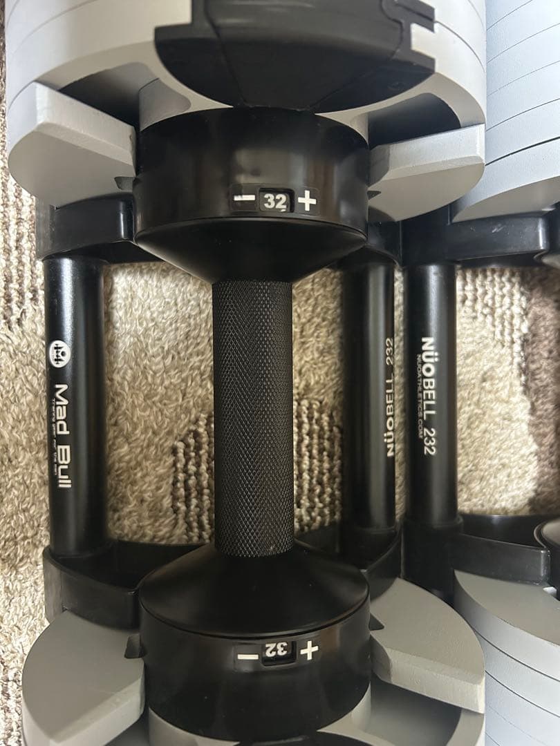 【正規品】NUOBELL 32kg 可変式ダンベル 2個セット 動作良好