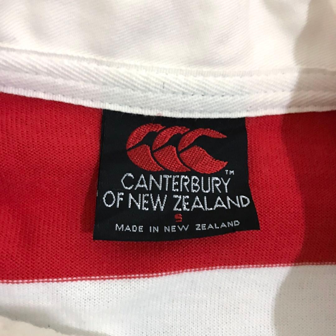 ラグビー 赤白ボーダーシャツ ラグビージャージ 長袖 刺繍ロゴ 桜 日本代表