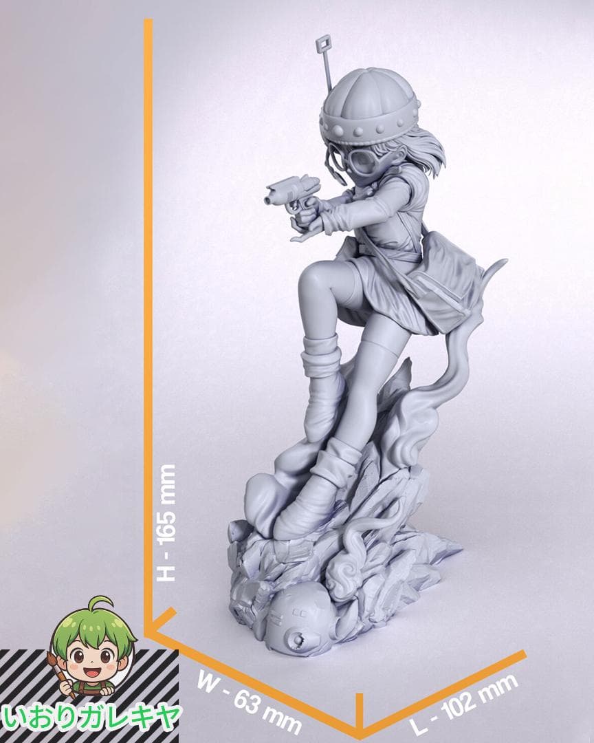 ルッカ クロノ・トリガー 1/10 未塗装未組立 フィギュア ガレージキット