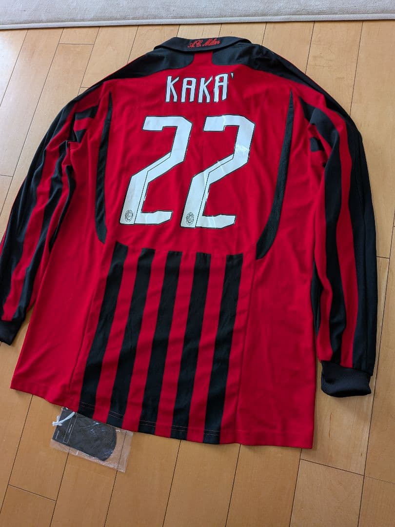 adidas07/08ミランCLモデル長袖ユニフォームNo.22カカー新品