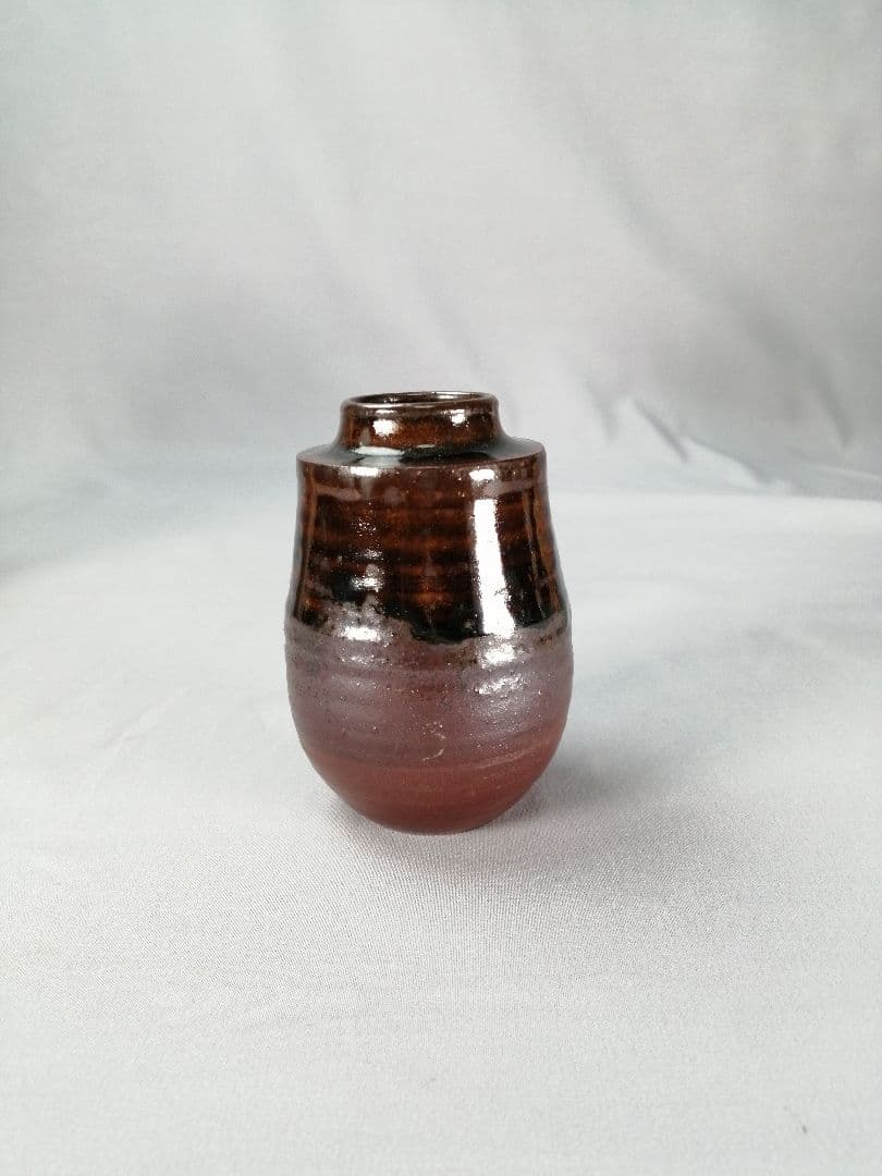 【茶事具】陶谷造　丹波焼肩衝茶入　濃茶器　茶入れ251