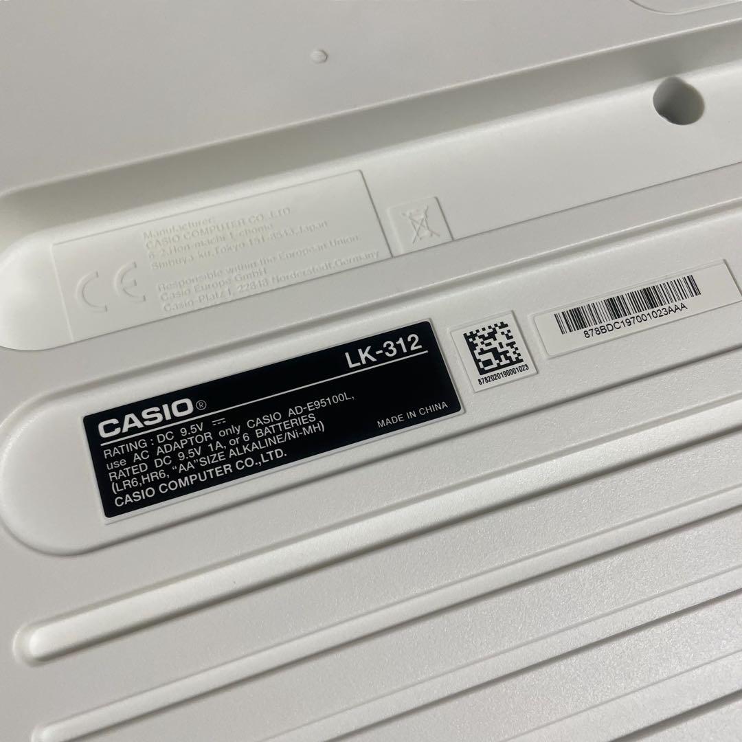 【美品/マイク付】CASIO 光ナビゲーションキーボードLK-312 カシオ