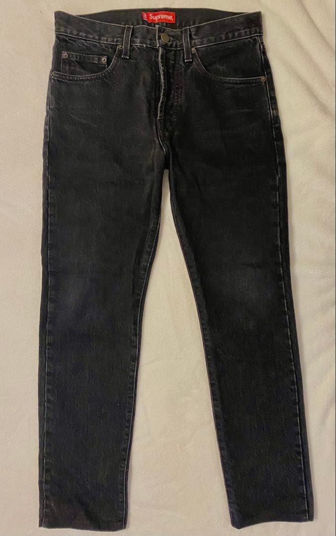 Supreme ブラックデニムパンツ 30 USA製