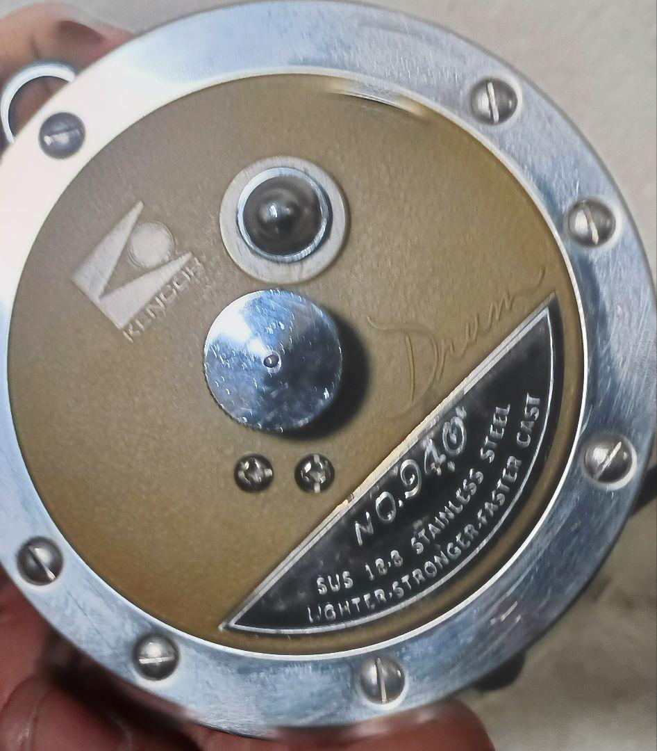 レア品！ケンコードラム940底物両軸リール！クエ釣り用新品ライン付