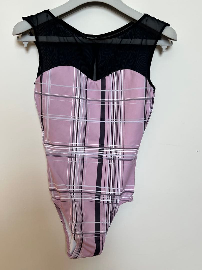 stina チェック柄 バレエレオタード
