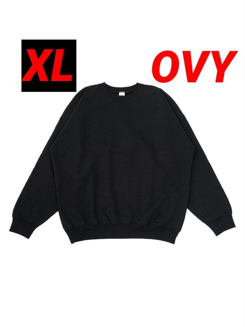 XL Ovy Original Fabric Crew Neck Sweat 黒