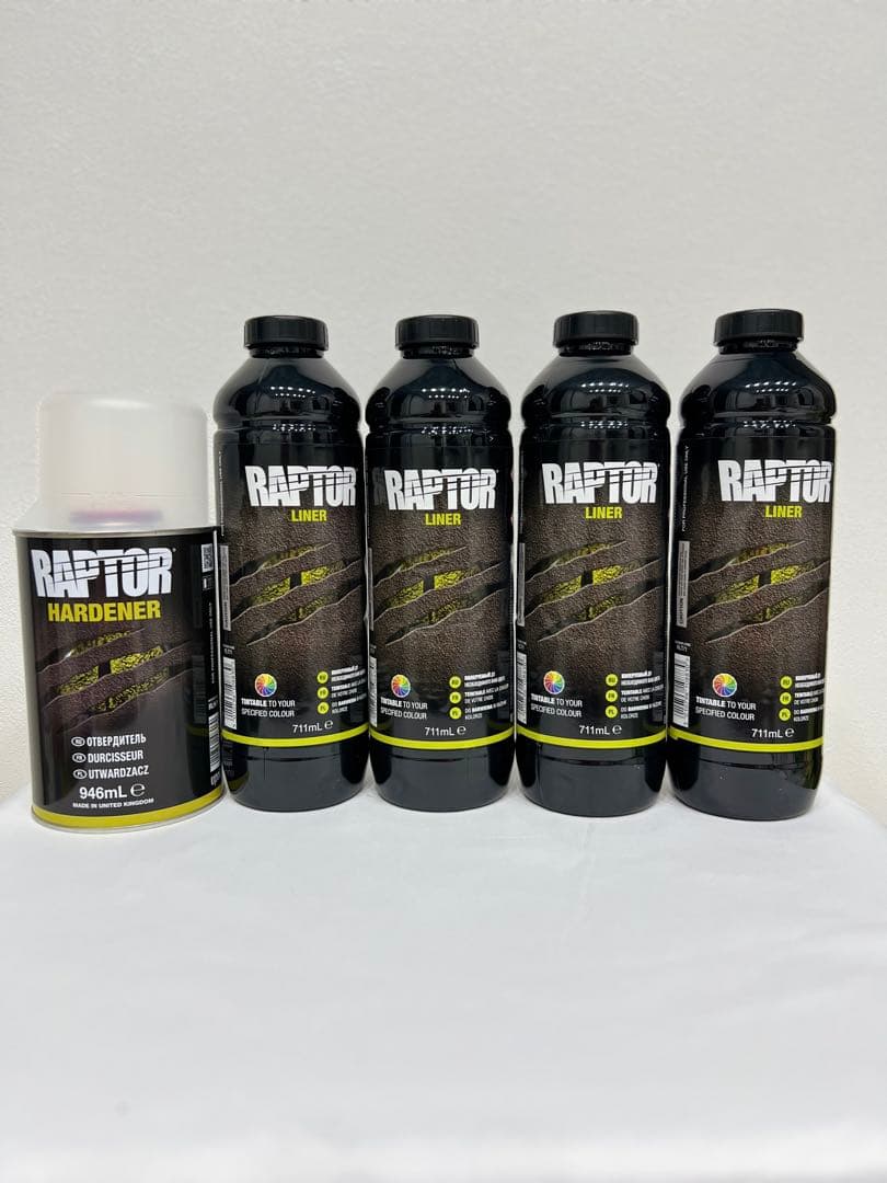 正規輸入品　RAPTOR LINER ティンタブル４Lセット　ラプターライナー