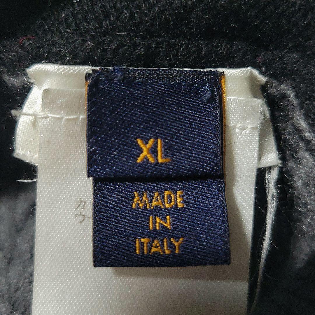 極美品 ルイヴィトン　カシミヤ ニット セーター ハーフ&ハーフ モノグラム 黒