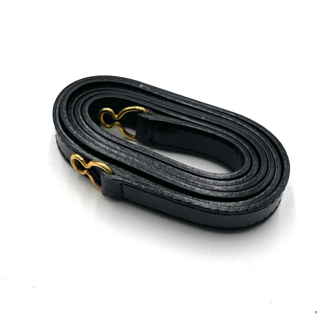 未使用級● フェラガモ 2way ハンドバッグ ヴァラリボン ブラック レザー