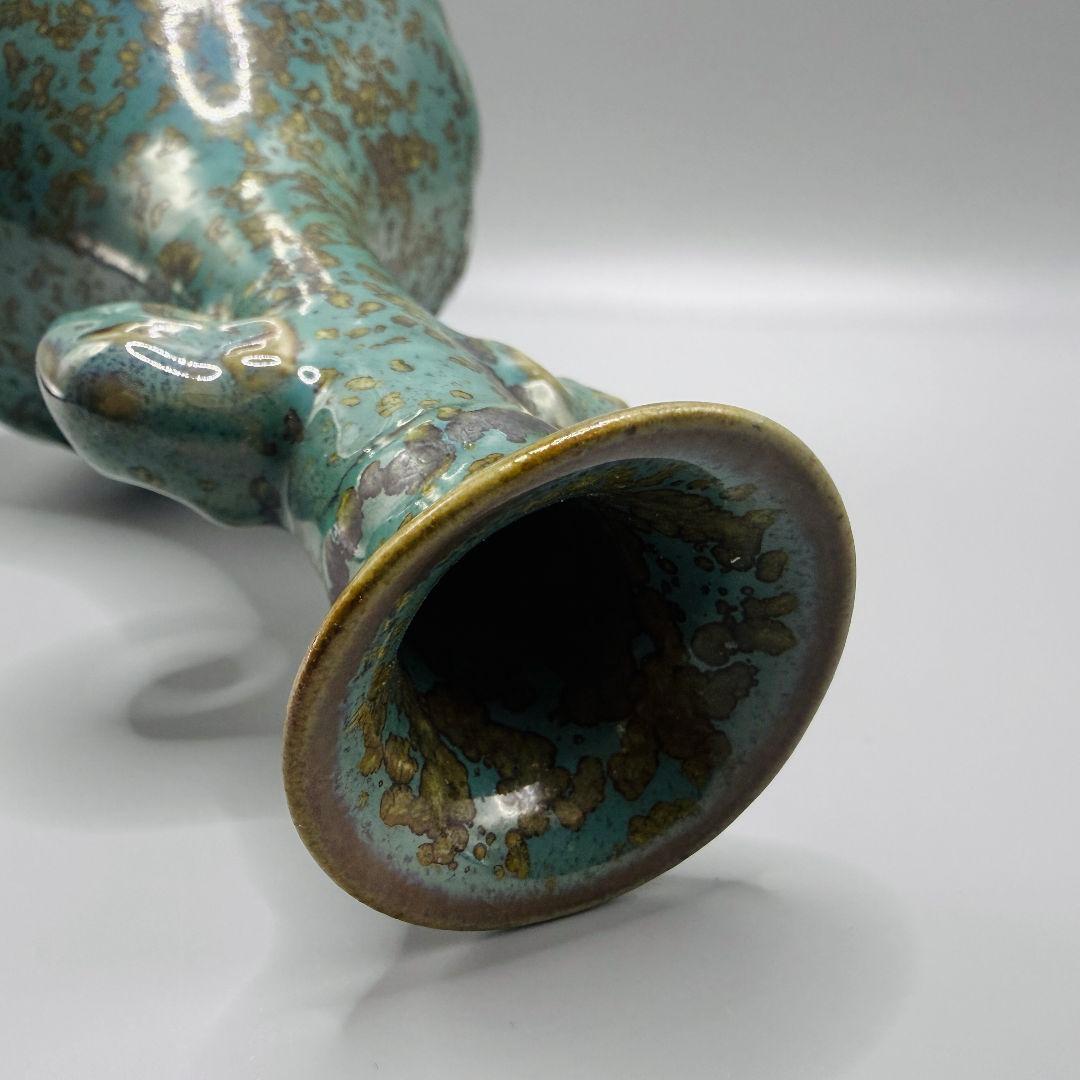 L105 超美品！鈞磁盧鈞花瓶陶磁器 アンティーク