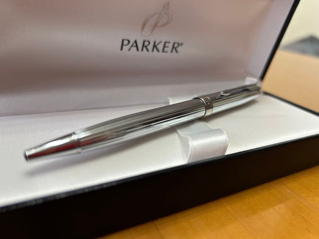 Parker ソネット　ボールペン シルバー ストライプ