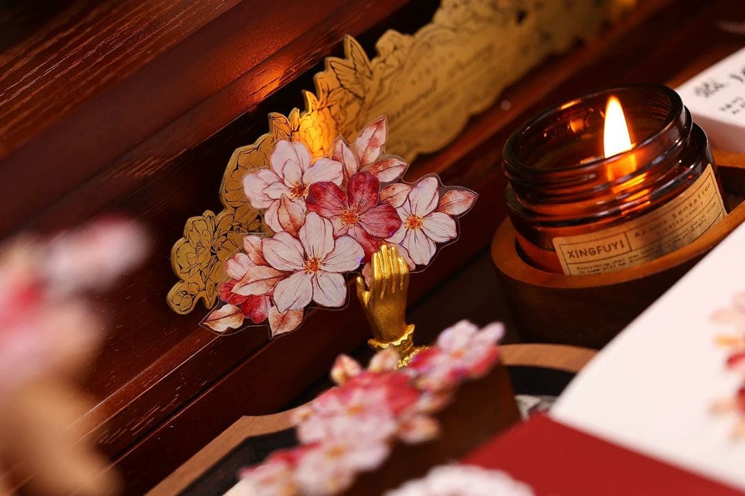 ⭐️SALE⭐️小白家文創《赤相思》海外マスキングテープ　マステ 【2508】