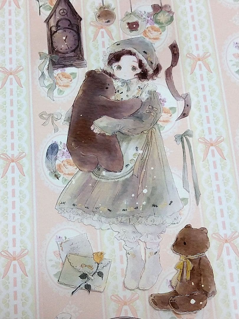 ✩のこり１✩J1028＃小熊华尔兹(晶透)komos切り売り海外人物マステ女の子