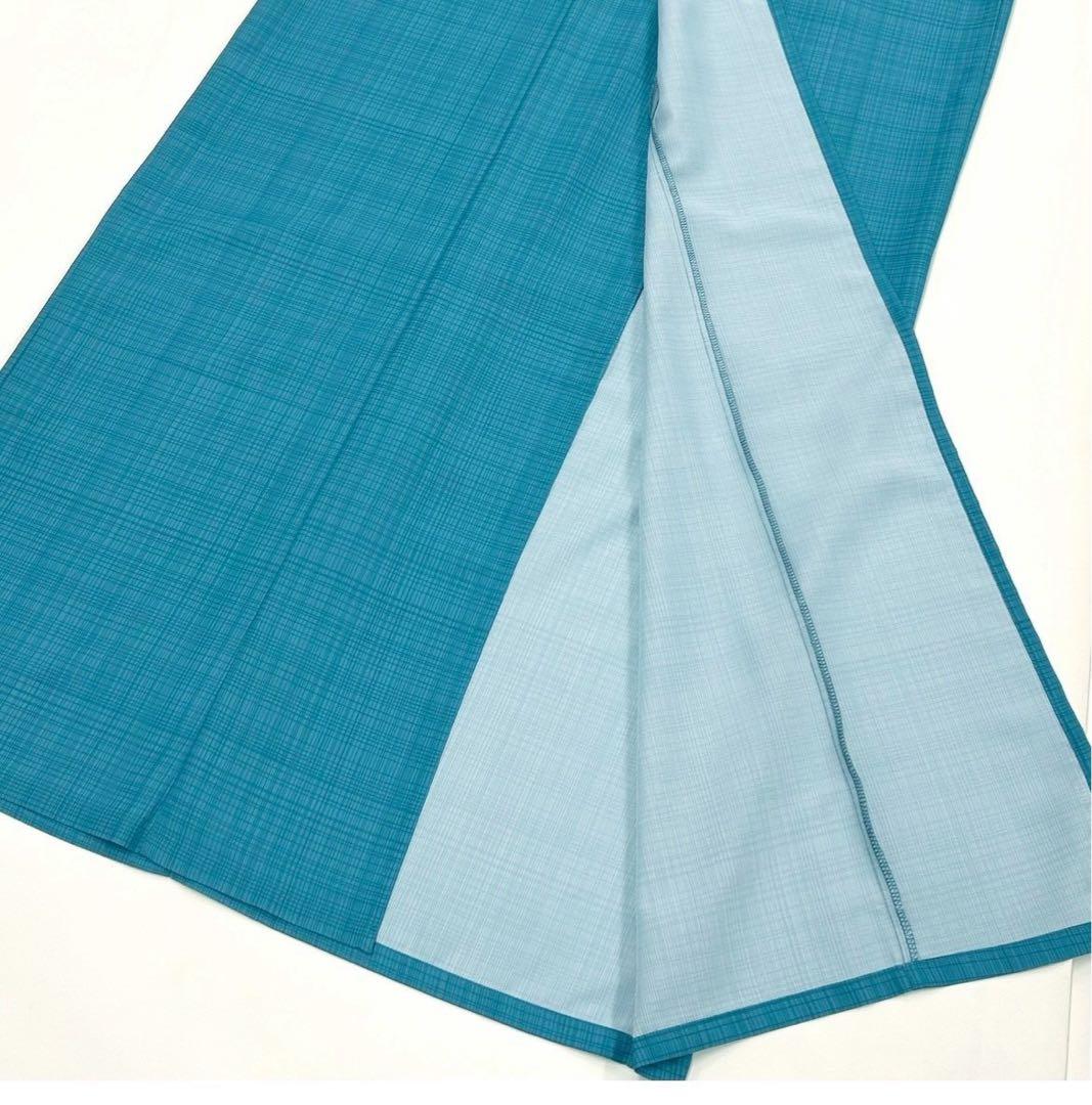 浴衣　夏　単着物　ターコイズ　吸湿速乾　浴衣単品　夏color 0601③