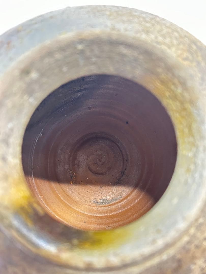 小山一草 備前焼 花器 箱あり