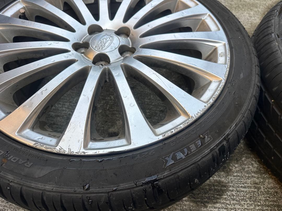 スバルレガシィBR使用バリ溝セット225/40R18PCD100