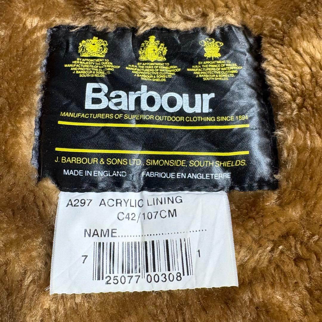 90s イングランド製　バブアー　ボアライナーベスト　3ワラント
