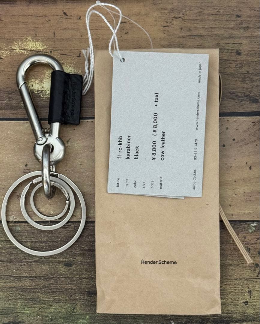 Hender Scheme ブラック キーリング