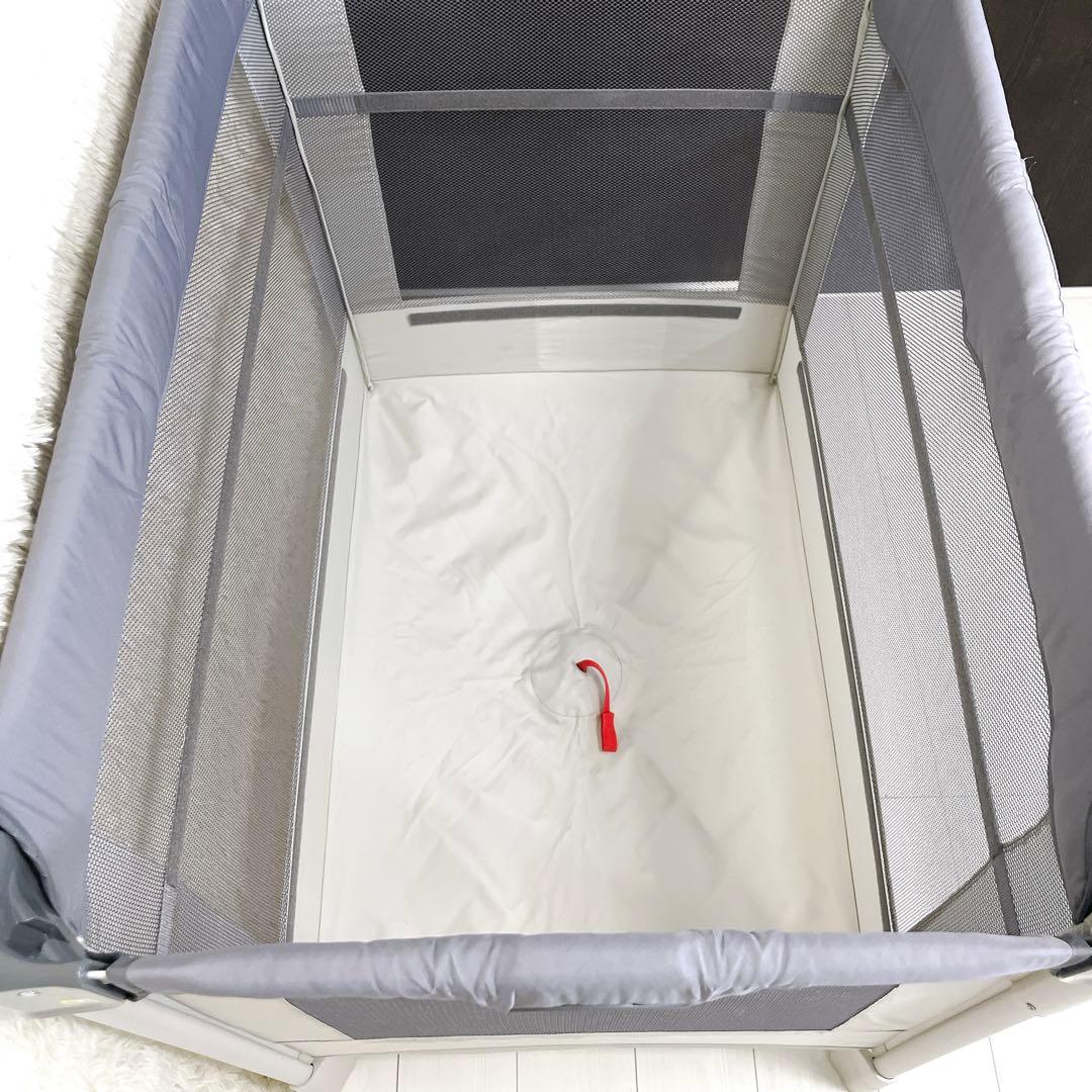 Aprica アップリカ ベビーベッド ココネルエアー AB グレーベアー極美品