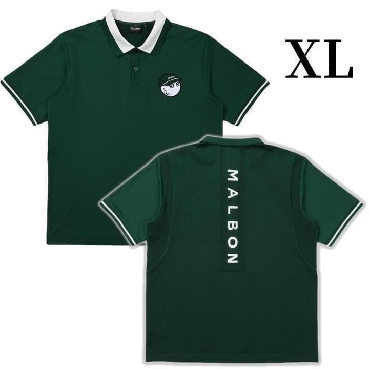 即日発送 マルボンゴルフ ポロシャツ malbon golf メンズ シャツXL