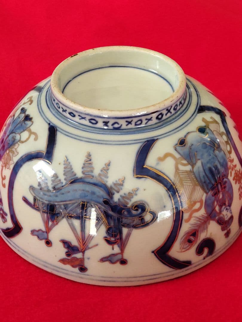 古伊万里四艘船文鉢。