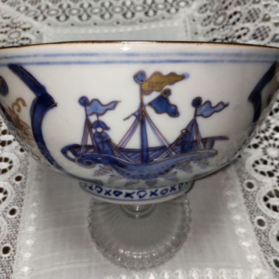 古伊万里四艘船文鉢。