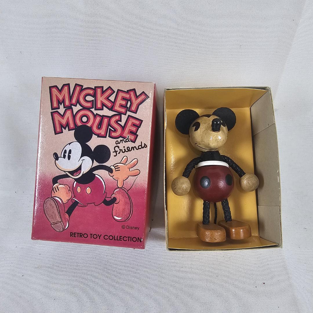ミッキーマウス ウッデンドール ヤングエポック 1930年代復刻 完品 骨董