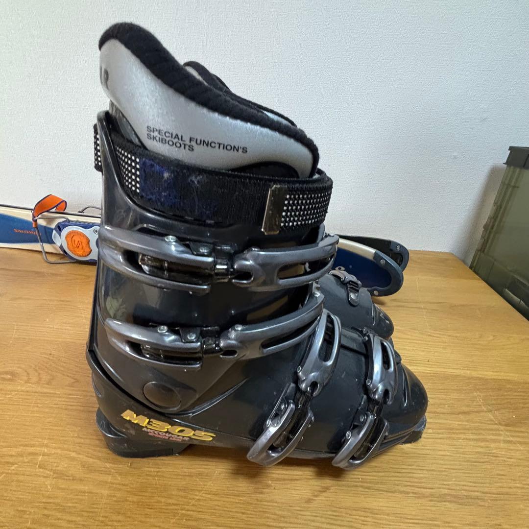 メンズ　ショートスキー　ファンスキーセット　サロモン　27-27.5cmブーツ付