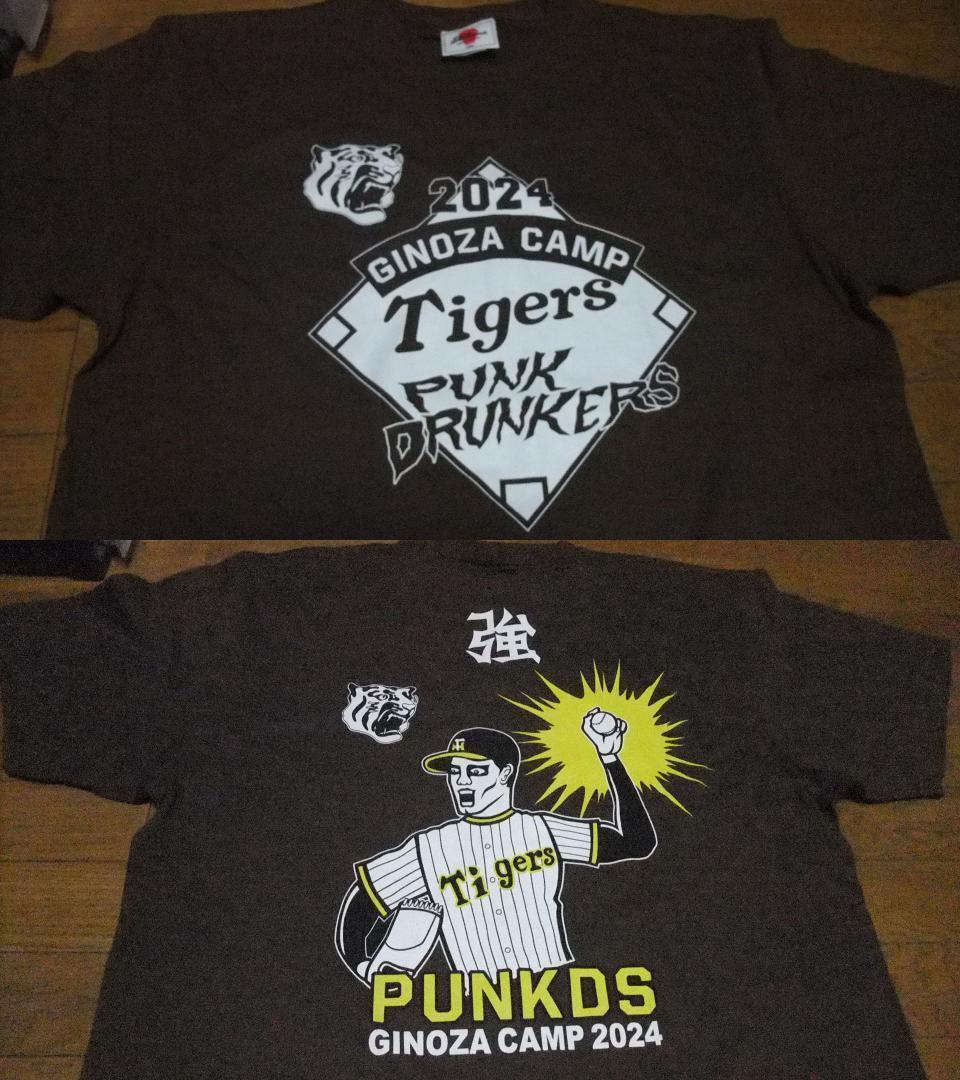 punkdrunkers XXL 阪神タイガース 未使用 Tシャツ 茶 虎 半袖