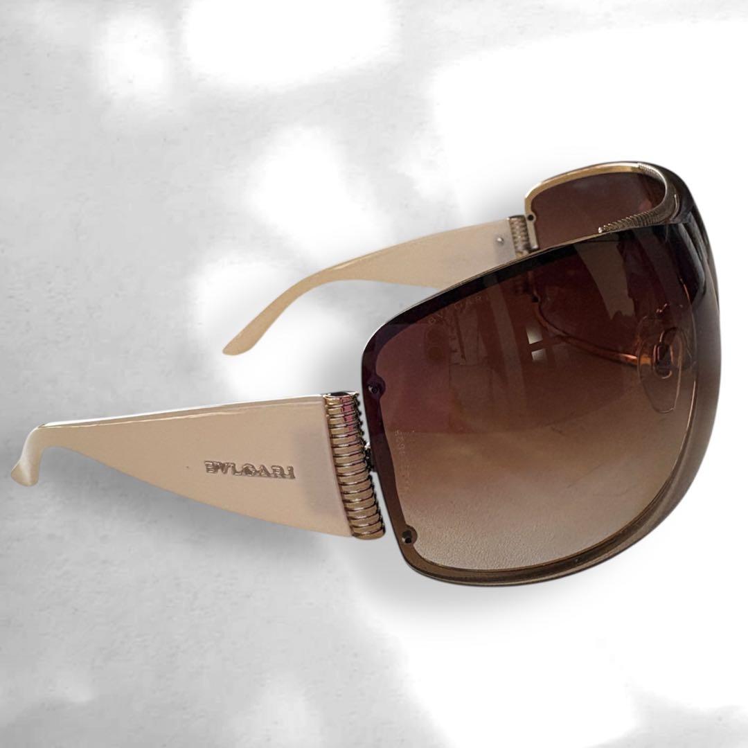 BVLGARI ブルガリ サングラス ブラウングラデーション ゴールド金属