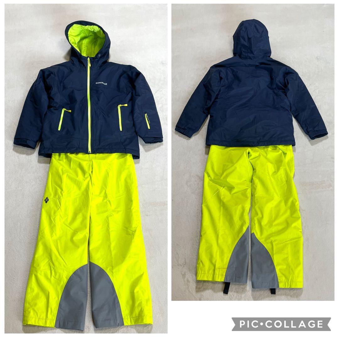 mont-bell パウダーステップ　スキーウェア　セットアップ　150