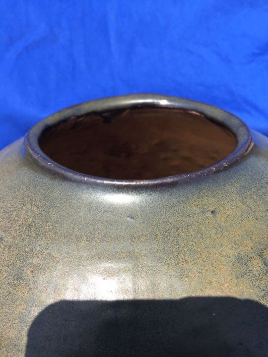 作家物  武雄古唐津系 多々良焼 金子窯 金子 認作 蕎麦釉薬 共箱付