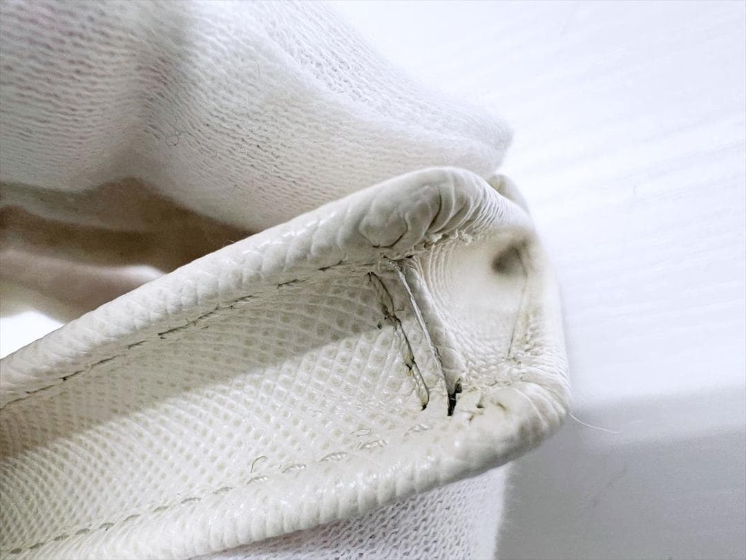 美品 PRADA プラダ レザー ロゴ カードホルダー 名刺入れ ケース