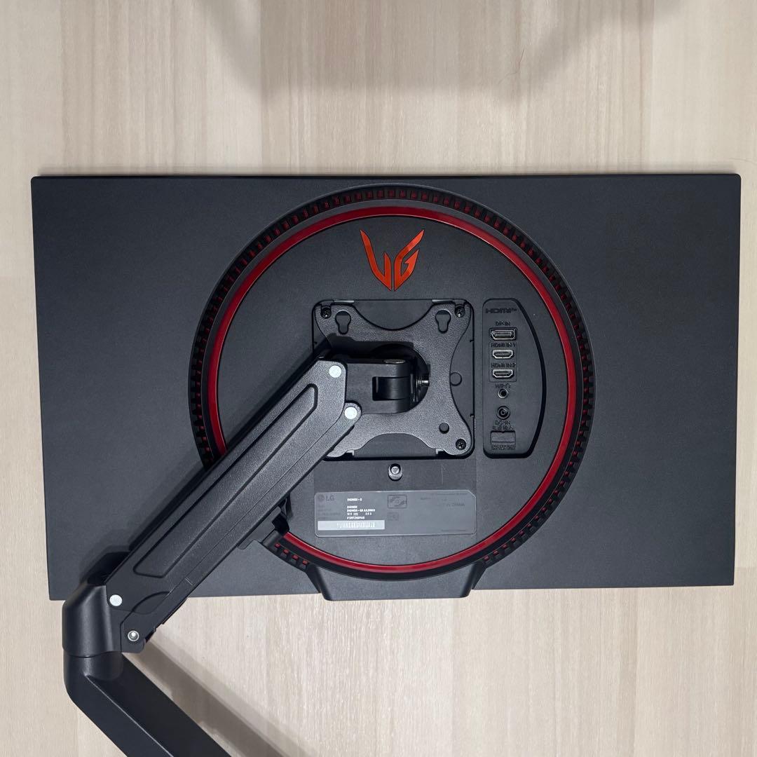 ぽり LG FHD 144hz 24 24GN650-B アーム付