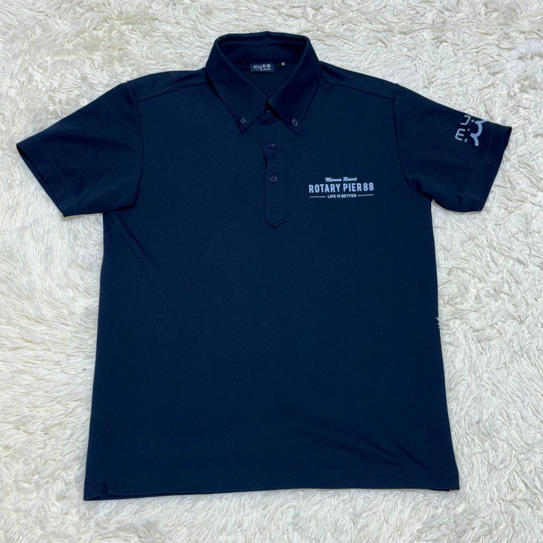 muta MARINE × ROTARY PIER88 ポロシャツ M ネイビー