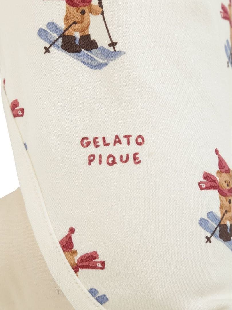 新品タグ付★ジェラートピケ 犬用服 スキーベア柄カットソー Sサイズ