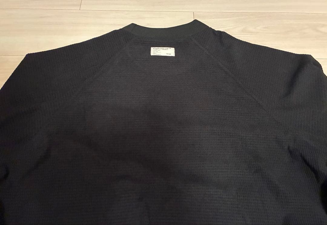 Cph/Golf CLUB WAFFLE P/O JKT 【BLACK】 L