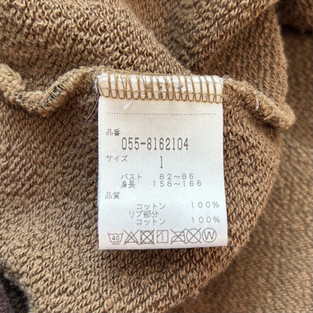 PEARLY GATES 迷彩カモフラ総柄 ジップフードパーカー にこちゃん刺繍