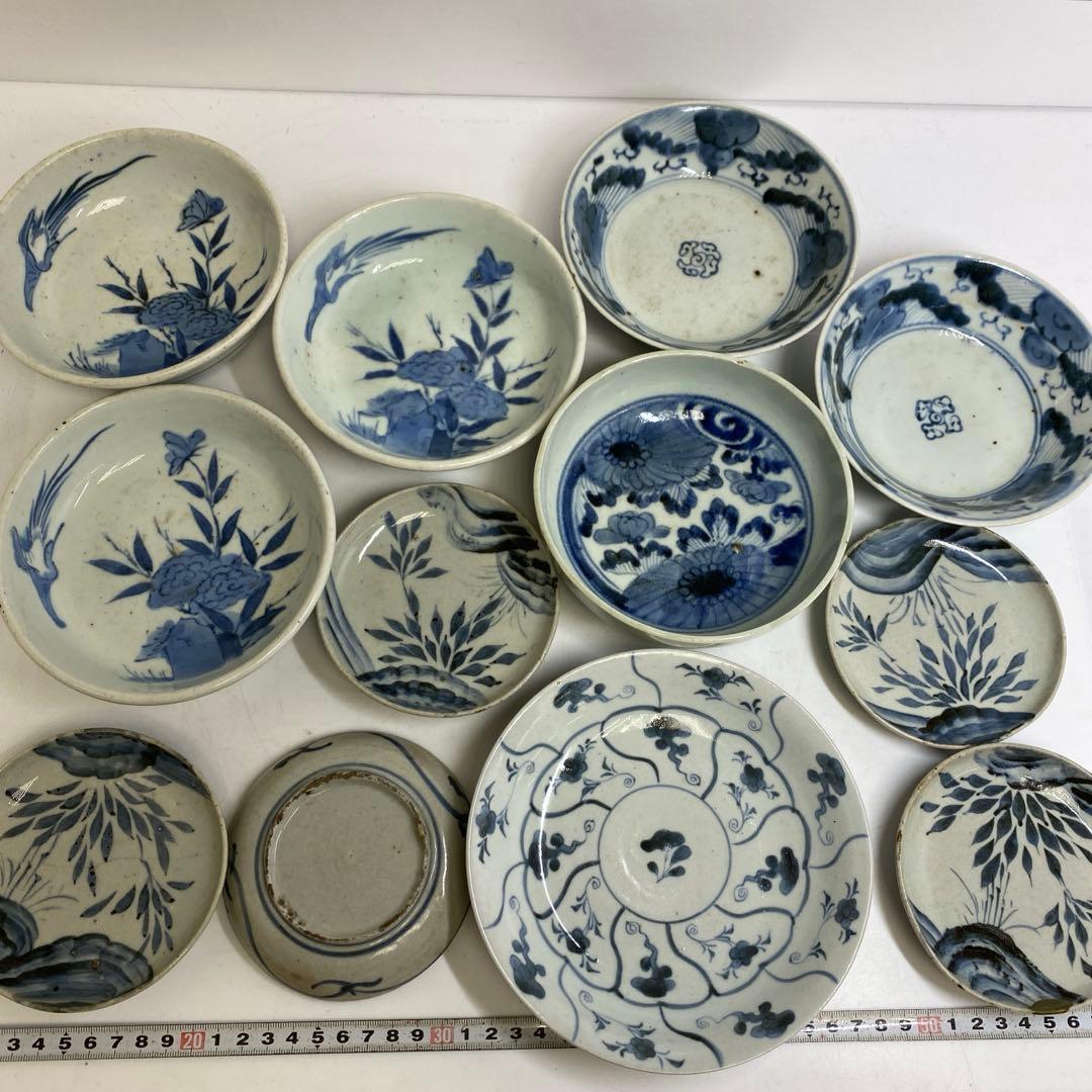 古伊万里　中皿色々　12枚　東さ8-0213③