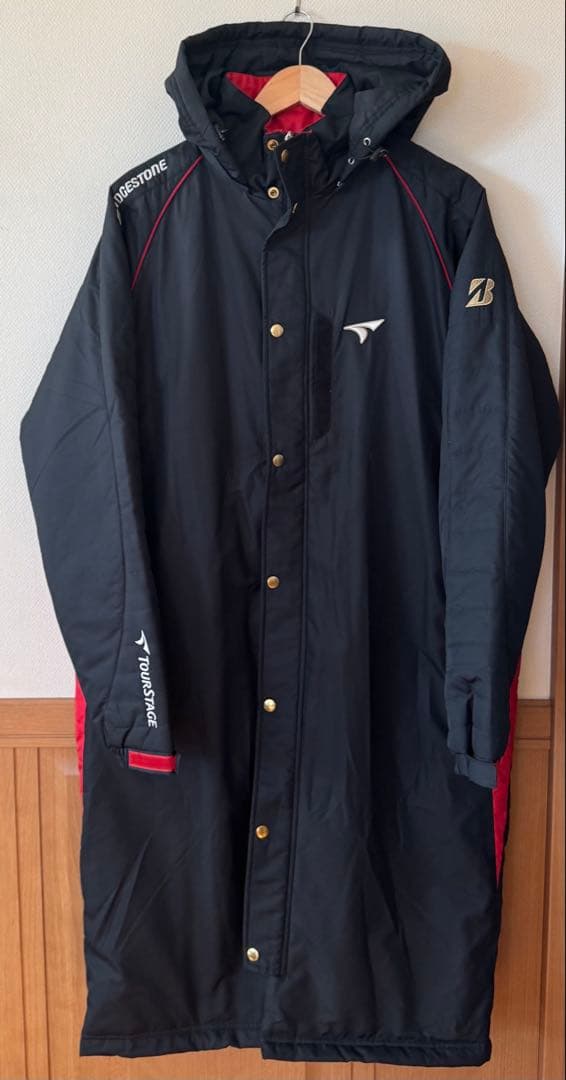 希少　美品　ブリヂストン×ツアーステージ　　2way ベンチコート　ビックロゴ