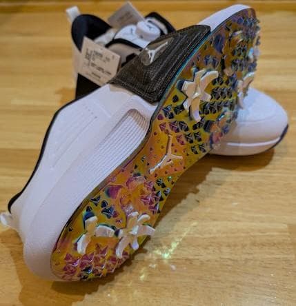 28cm ナイキ ゴルフ ジョーダン エア レブ 白 スパイク ゴルフシューズ