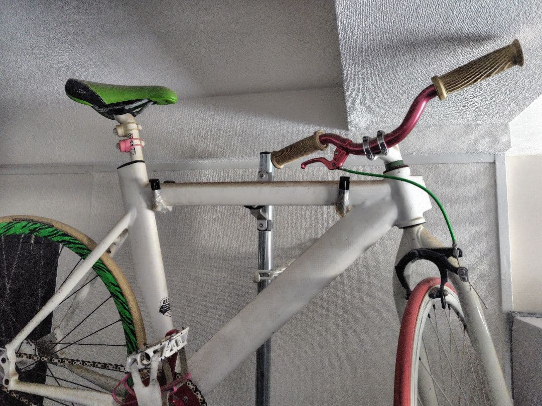 leader リーダー 735 カスタム ピスト 自転車 ジブラ柄リム