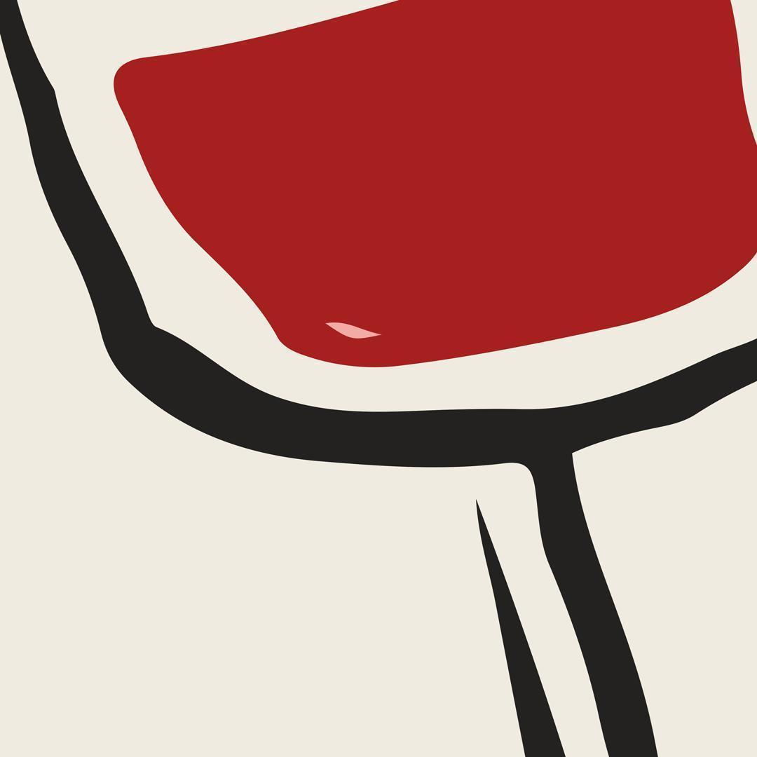 **専用**A2 インテリアポスター ワイングラス F078 白フレーム