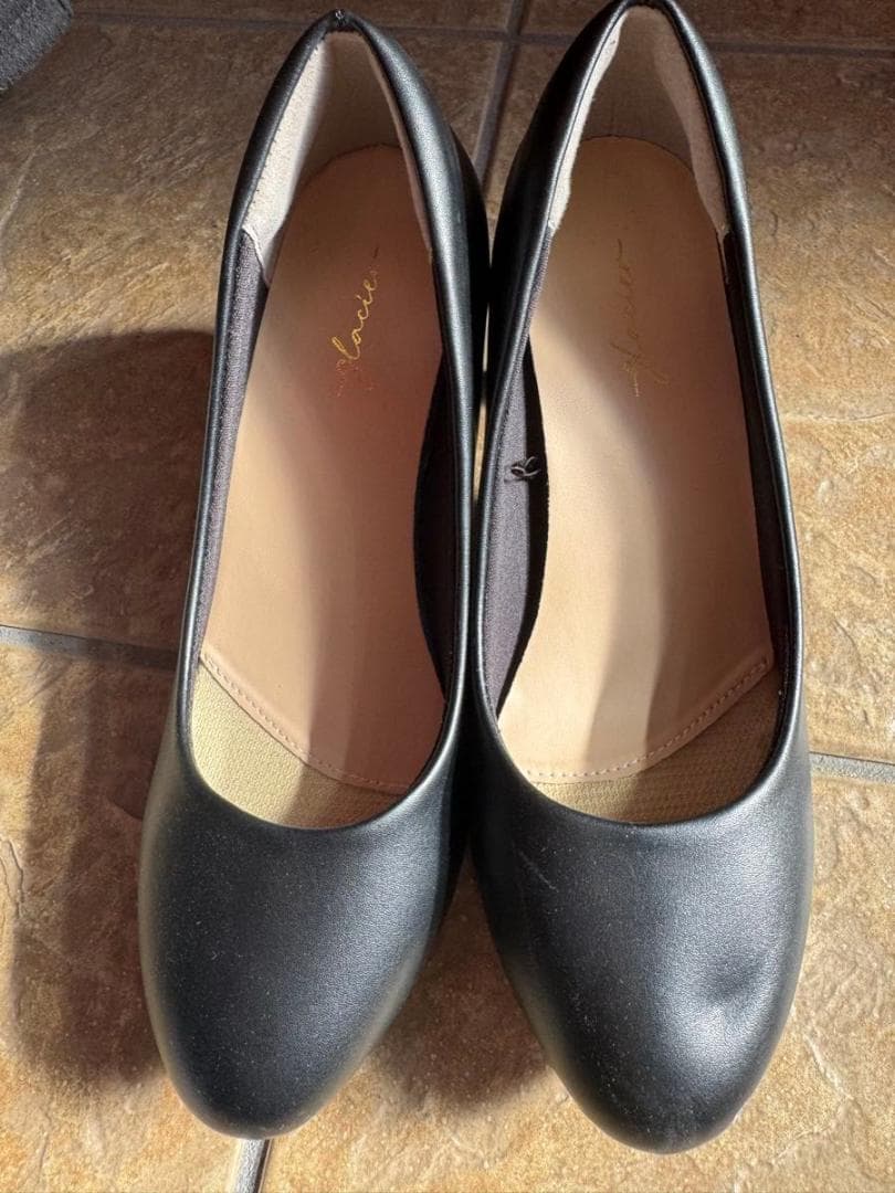 ブラック タップシューズ 中ヒール