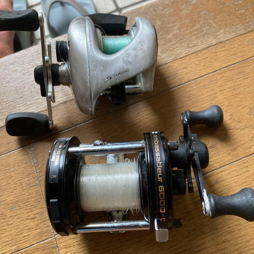 在庫確認しまするのでコメントから釣竿、リールアンバサダー6000ーc、s3000