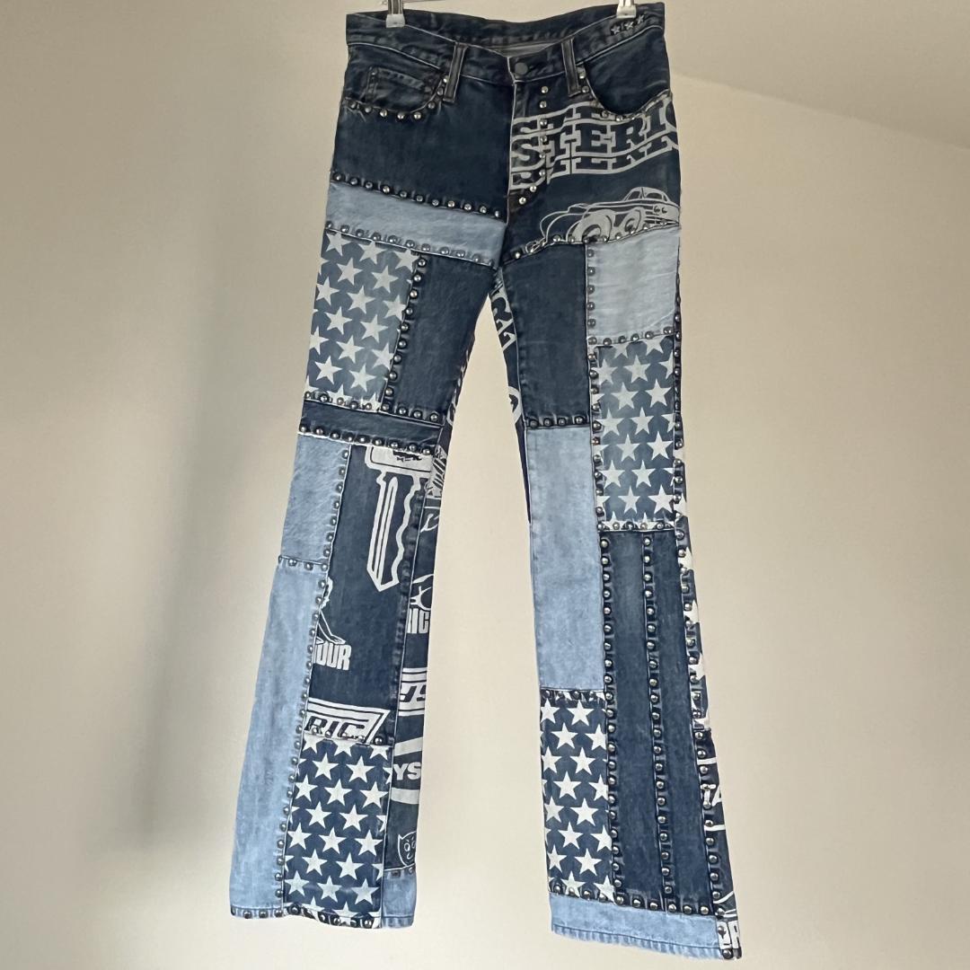 【XG　JURIN着用】ヒステリックグラマー/デニム/パッチワーク/スタッズ