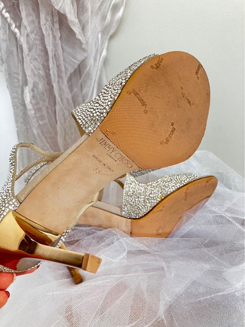 かお⭐︎ 大幅値下げ中！　ジミーチュウ　ブライダルシューズ　39 25cm