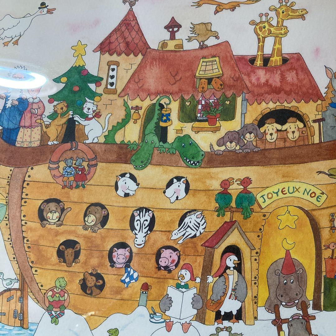 フランス現代人画家【クリーブ】作品「ノアの方舟」